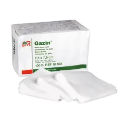 Gazin Gaaskompressen 5 x 5 cm 8-laags (100 stuks)